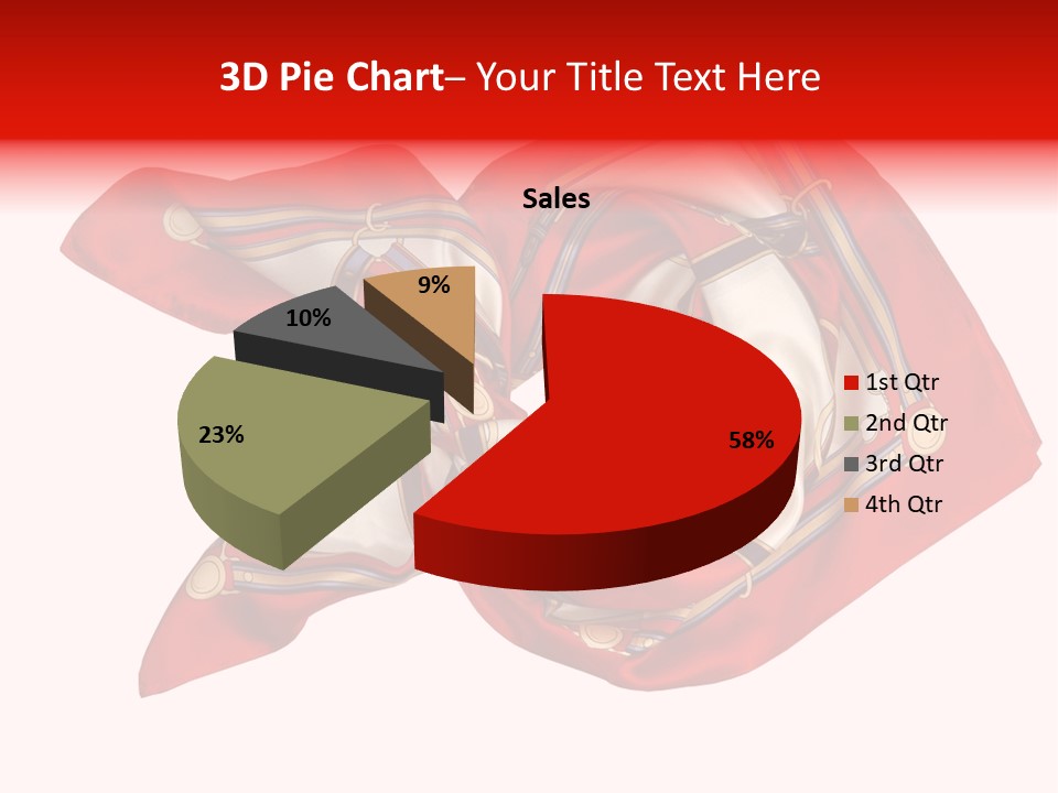 Scarf Isolated On A Background PowerPoint Template