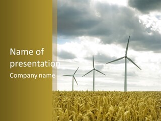 Wind Turbine PowerPoint Template