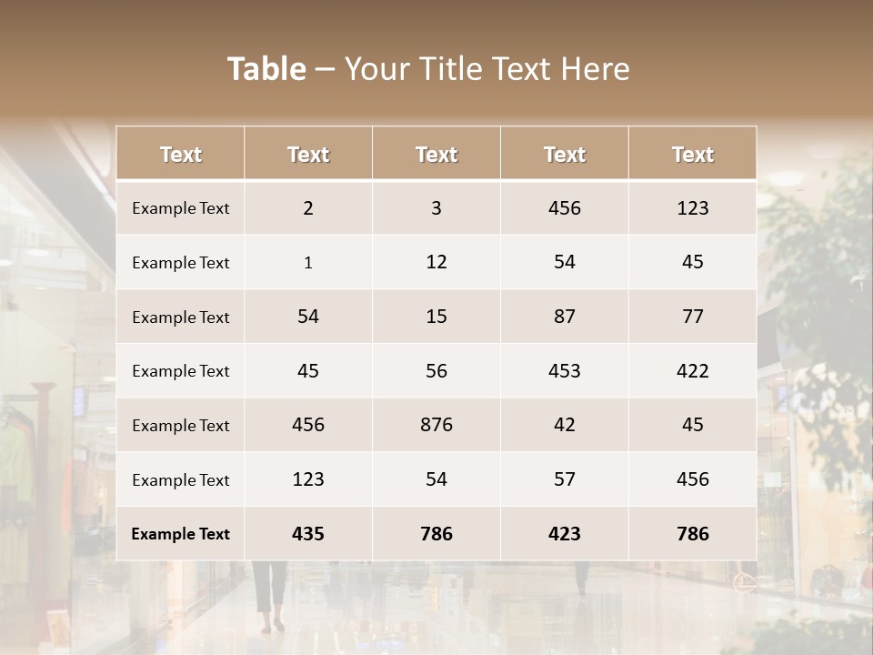 A Person Walking Through A Shopping Mall With A Sign That Says Name Of Presentation PowerPoint Template
