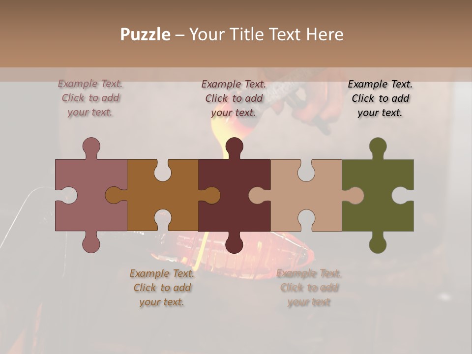 Glass Blower Forming A Piece Of Decorative Glass. (Murano, Italy) PowerPoint Template