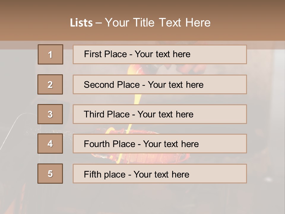 Glass Blower Forming A Piece Of Decorative Glass. (Murano, Italy) PowerPoint Template