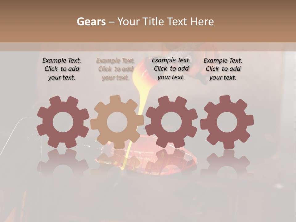 Glass Blower Forming A Piece Of Decorative Glass. (Murano, Italy) PowerPoint Template