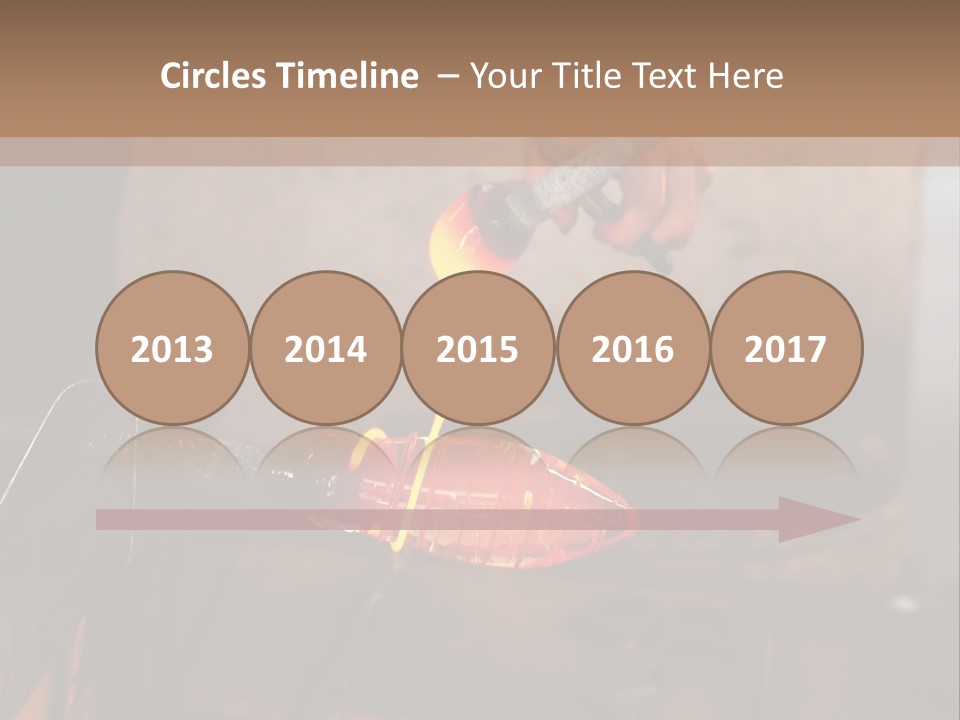 Glass Blower Forming A Piece Of Decorative Glass. (Murano, Italy) PowerPoint Template
