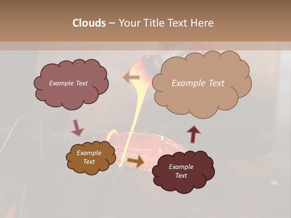 Glass Blower Forming A Piece Of Decorative Glass. (Murano, Italy) PowerPoint Template