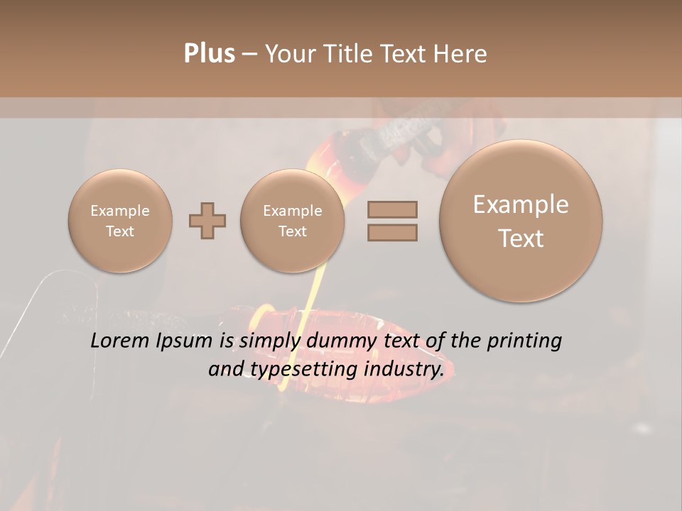 Glass Blower Forming A Piece Of Decorative Glass. (Murano, Italy) PowerPoint Template