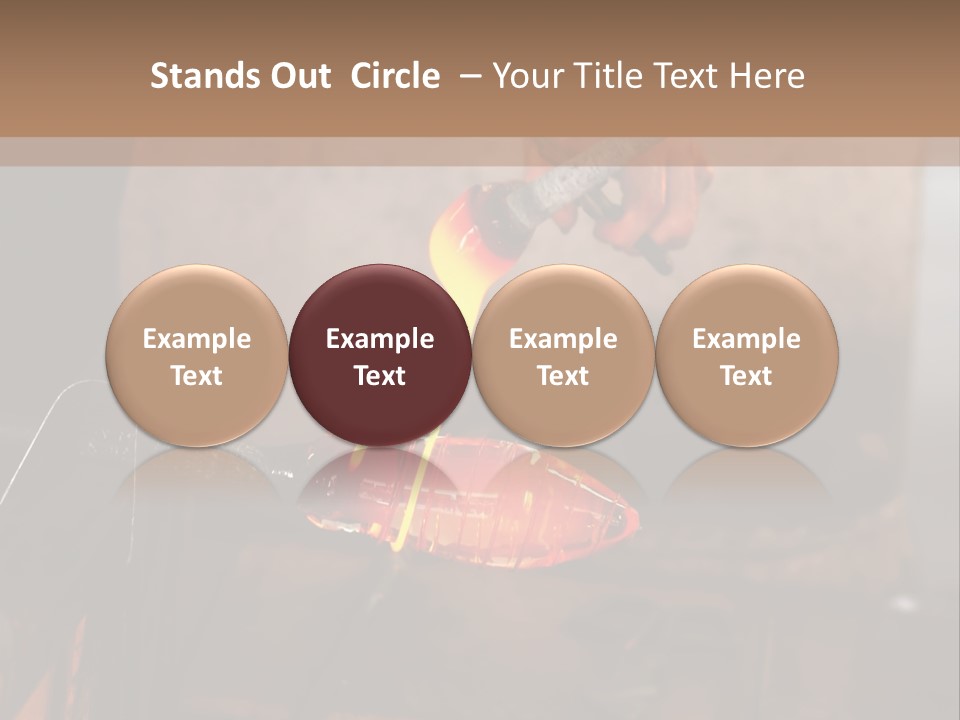 Glass Blower Forming A Piece Of Decorative Glass. (Murano, Italy) PowerPoint Template