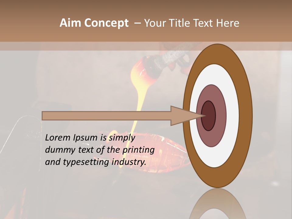 Glass Blower Forming A Piece Of Decorative Glass. (Murano, Italy) PowerPoint Template