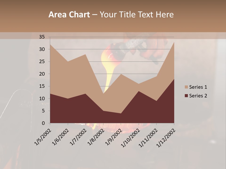 Glass Blower Forming A Piece Of Decorative Glass. (Murano, Italy) PowerPoint Template