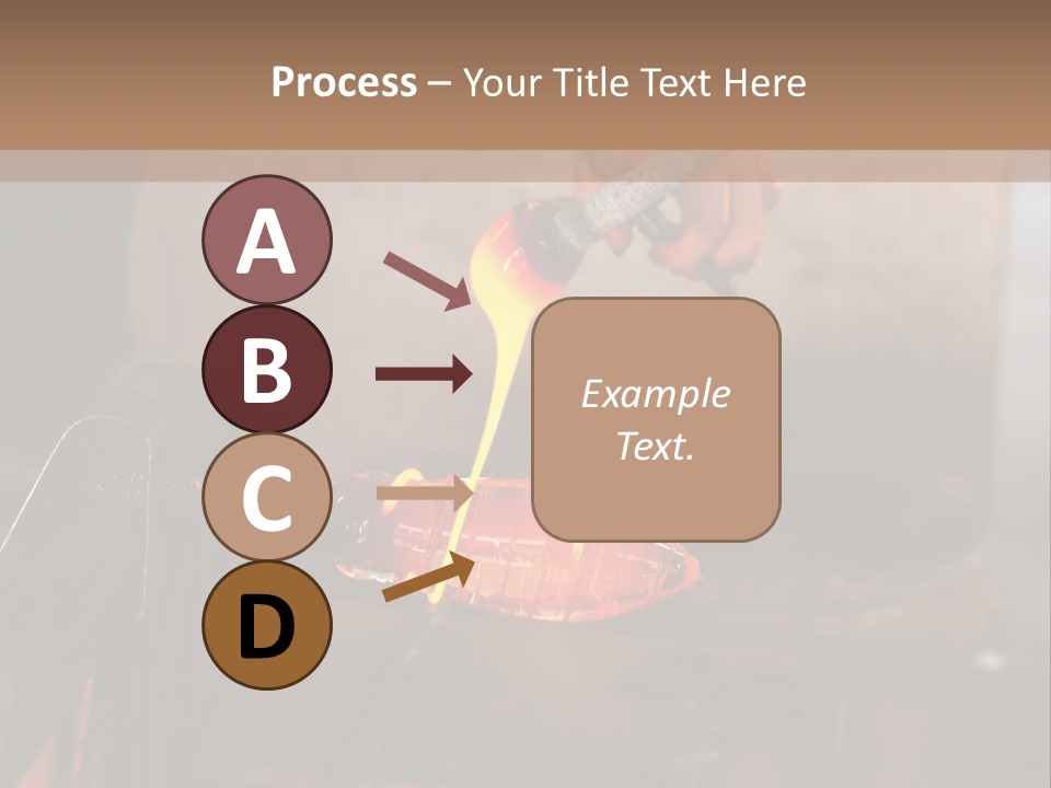 Glass Blower Forming A Piece Of Decorative Glass. (Murano, Italy) PowerPoint Template