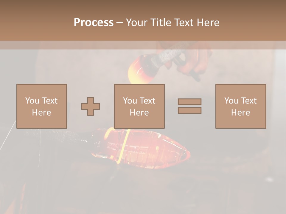 Glass Blower Forming A Piece Of Decorative Glass. (Murano, Italy) PowerPoint Template