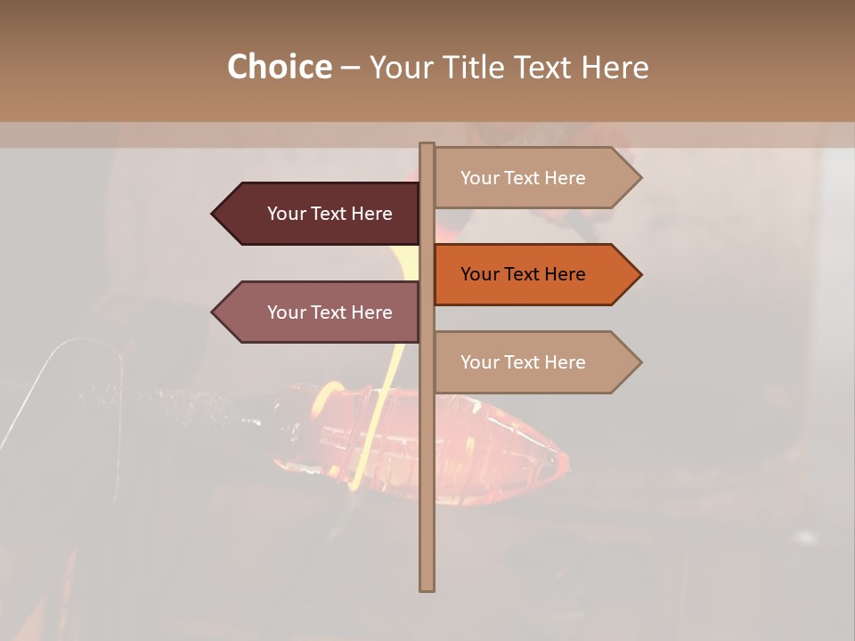 Glass Blower Forming A Piece Of Decorative Glass. (Murano, Italy) PowerPoint Template