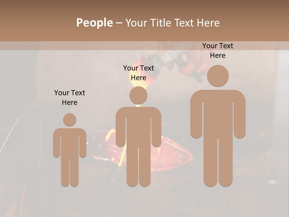 Glass Blower Forming A Piece Of Decorative Glass. (Murano, Italy) PowerPoint Template