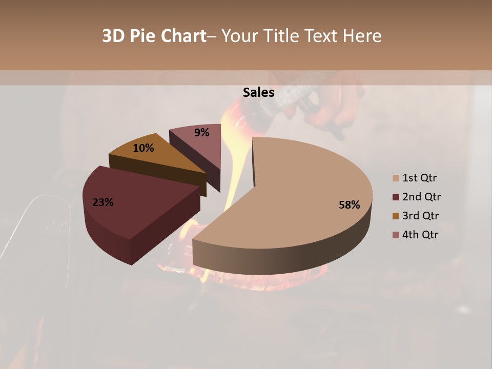 Glass Blower Forming A Piece Of Decorative Glass. (Murano, Italy) PowerPoint Template