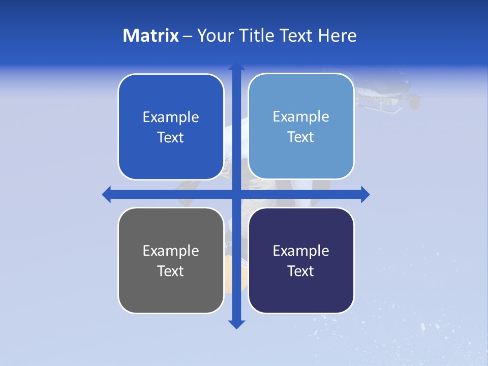 Filming With A Steady Cam Mounted On The Front Of A Helicopter Of A Snowboarder Jumping PowerPoint Template