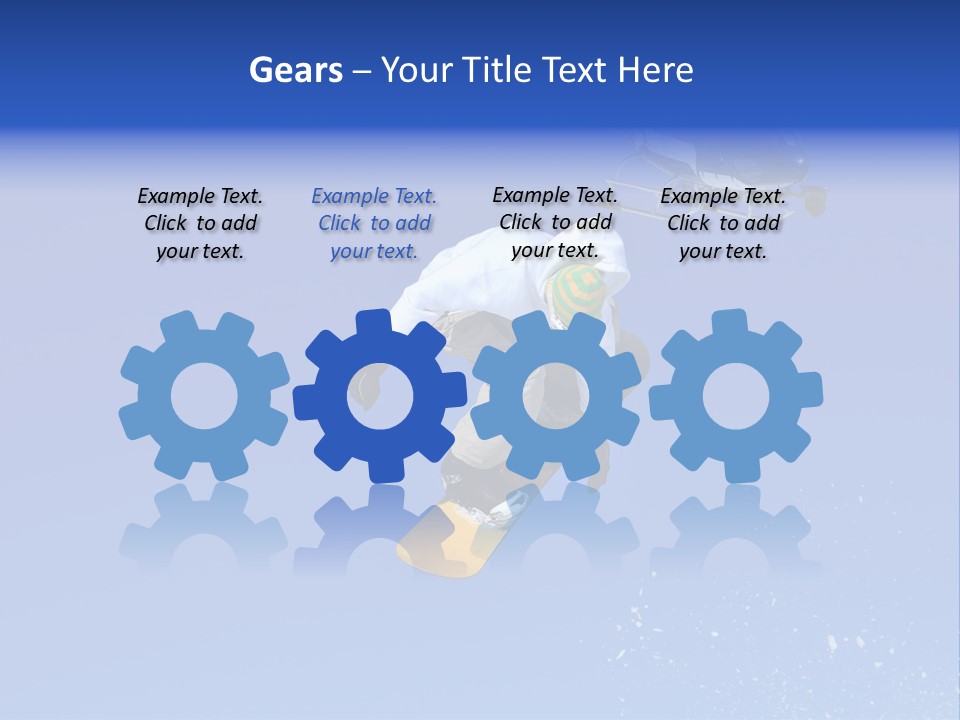 Filming With A Steady Cam Mounted On The Front Of A Helicopter Of A Snowboarder Jumping PowerPoint Template