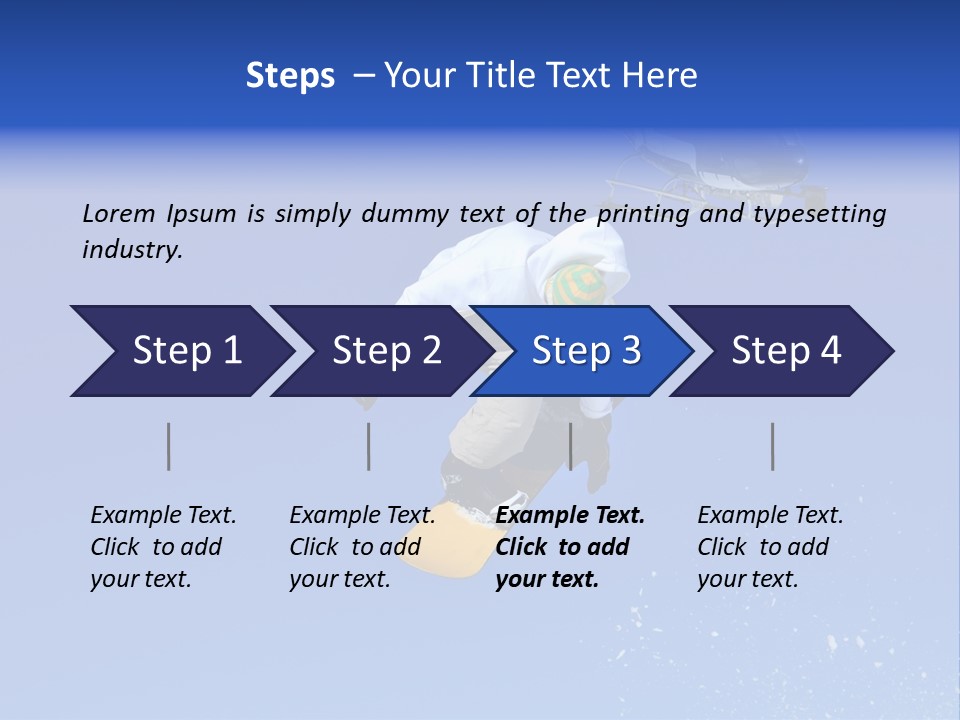Filming With A Steady Cam Mounted On The Front Of A Helicopter Of A Snowboarder Jumping PowerPoint Template