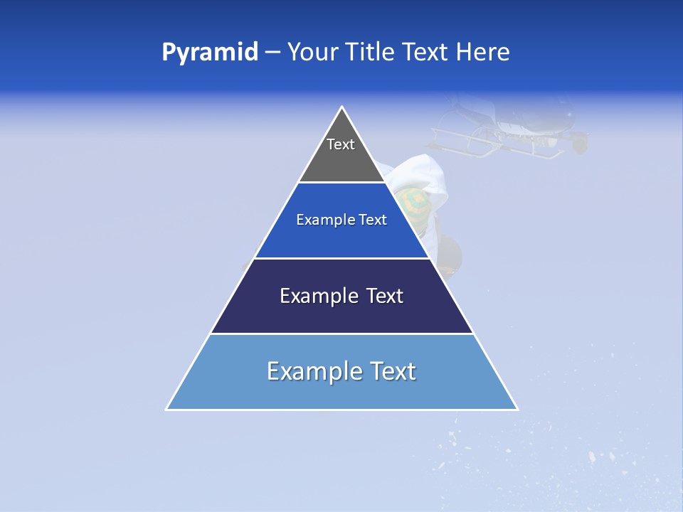 Filming With A Steady Cam Mounted On The Front Of A Helicopter Of A Snowboarder Jumping PowerPoint Template