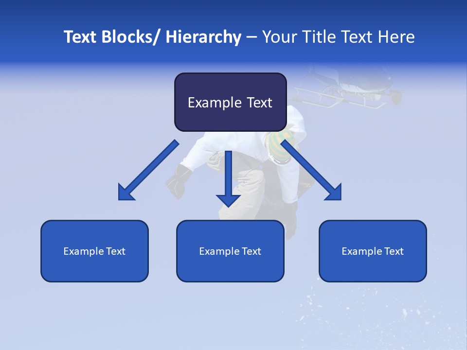 Filming With A Steady Cam Mounted On The Front Of A Helicopter Of A Snowboarder Jumping PowerPoint Template