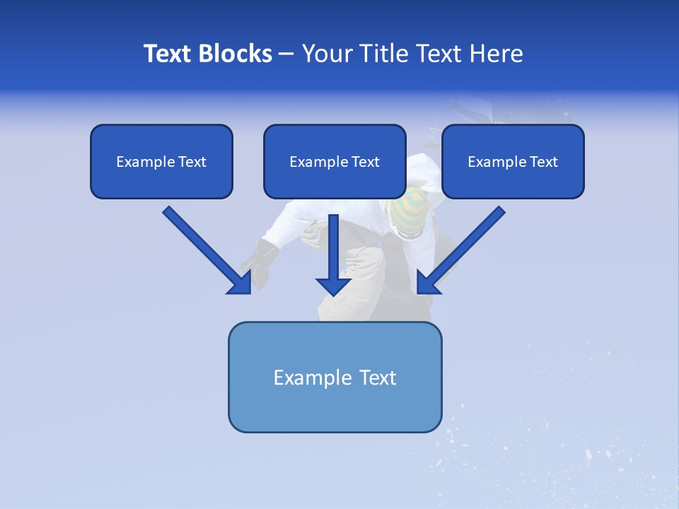 Filming With A Steady Cam Mounted On The Front Of A Helicopter Of A Snowboarder Jumping PowerPoint Template