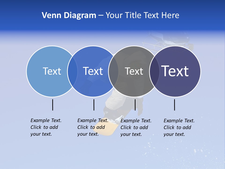 Filming With A Steady Cam Mounted On The Front Of A Helicopter Of A Snowboarder Jumping PowerPoint Template