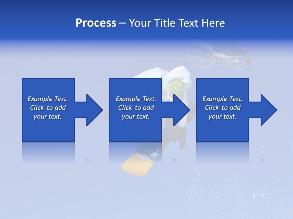 Filming With A Steady Cam Mounted On The Front Of A Helicopter Of A Snowboarder Jumping PowerPoint Template