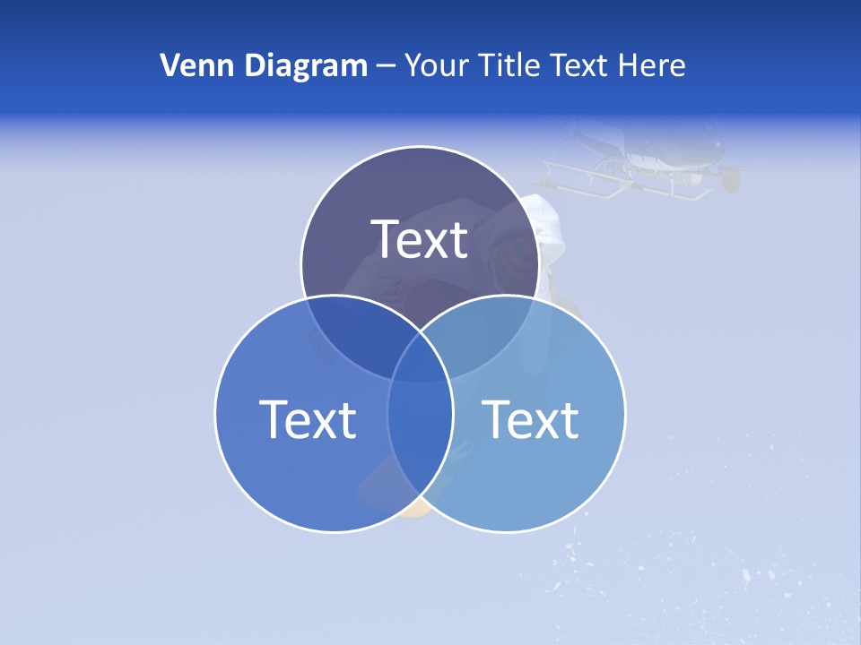 Filming With A Steady Cam Mounted On The Front Of A Helicopter Of A Snowboarder Jumping PowerPoint Template