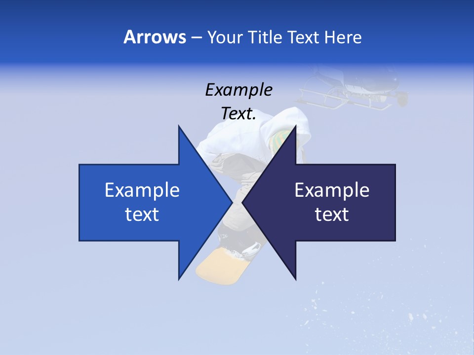 Filming With A Steady Cam Mounted On The Front Of A Helicopter Of A Snowboarder Jumping PowerPoint Template