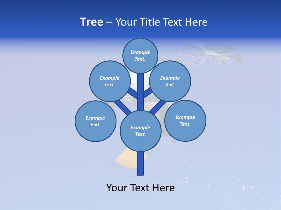 Filming With A Steady Cam Mounted On The Front Of A Helicopter Of A Snowboarder Jumping PowerPoint Template