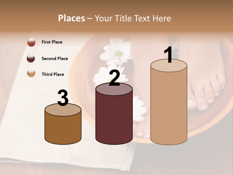 Relaxing Bath For Feet - Beauty Treatment PowerPoint Template