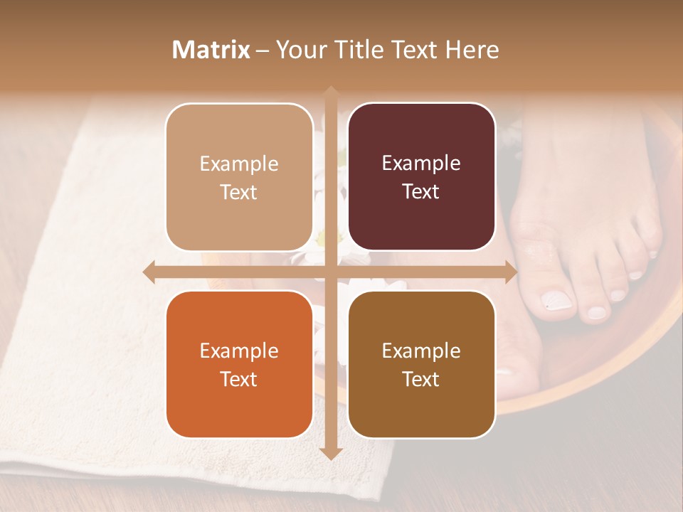 Relaxing Bath For Feet - Beauty Treatment PowerPoint Template