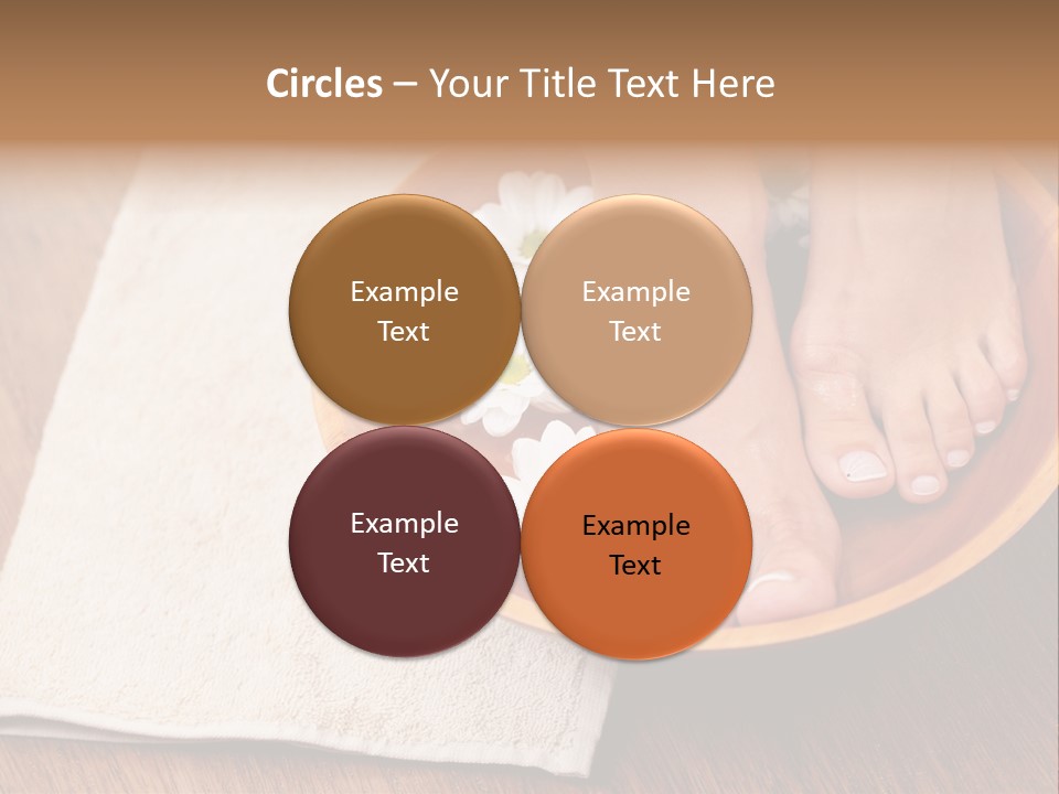 Relaxing Bath For Feet - Beauty Treatment PowerPoint Template