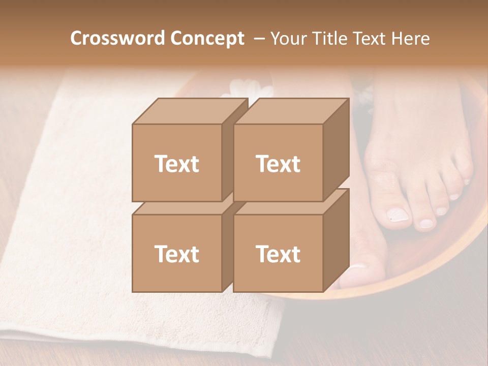 Relaxing Bath For Feet - Beauty Treatment PowerPoint Template