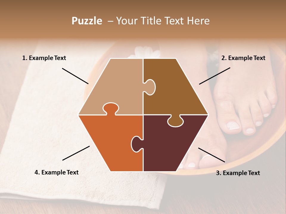 Relaxing Bath For Feet - Beauty Treatment PowerPoint Template