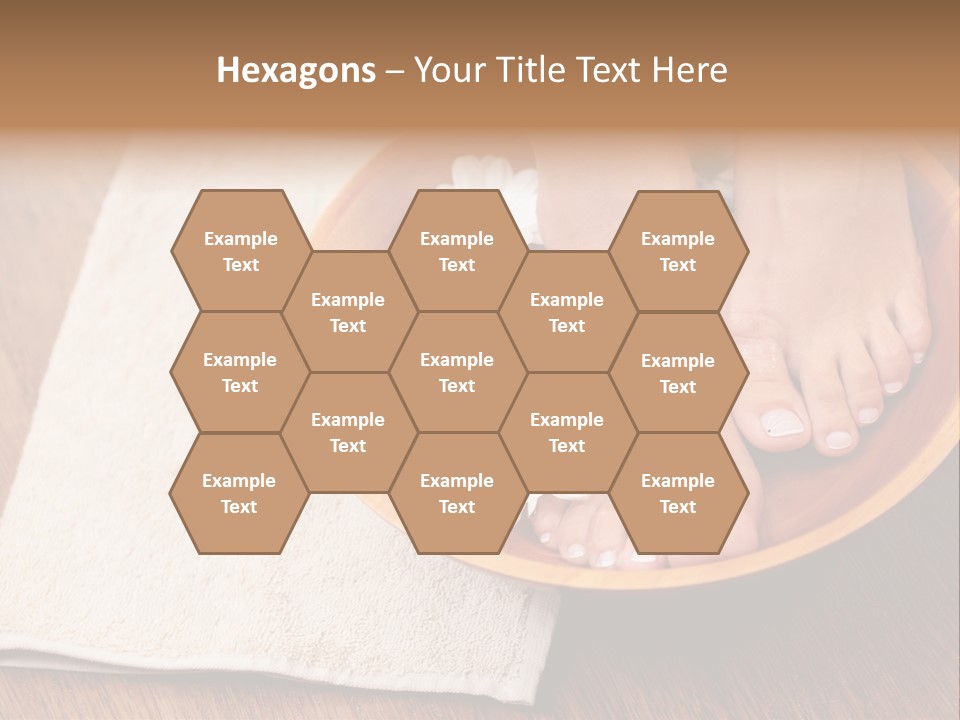 Relaxing Bath For Feet - Beauty Treatment PowerPoint Template