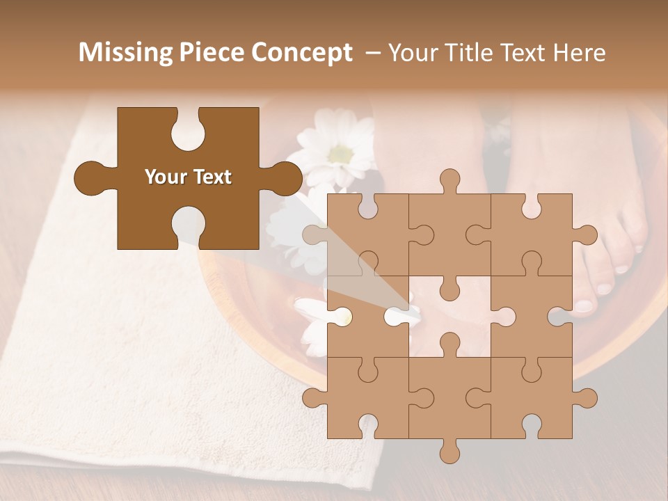 Relaxing Bath For Feet - Beauty Treatment PowerPoint Template