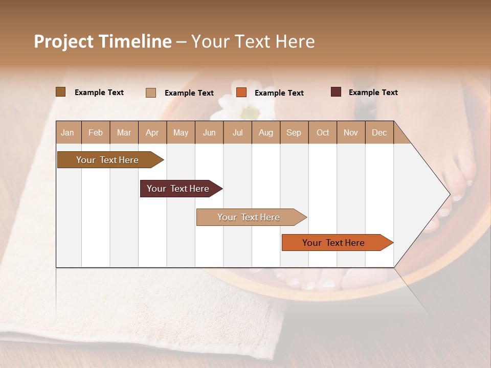 Relaxing Bath For Feet - Beauty Treatment PowerPoint Template
