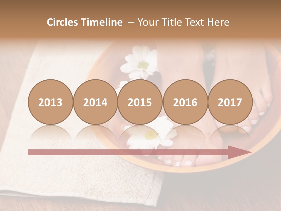 Relaxing Bath For Feet - Beauty Treatment PowerPoint Template