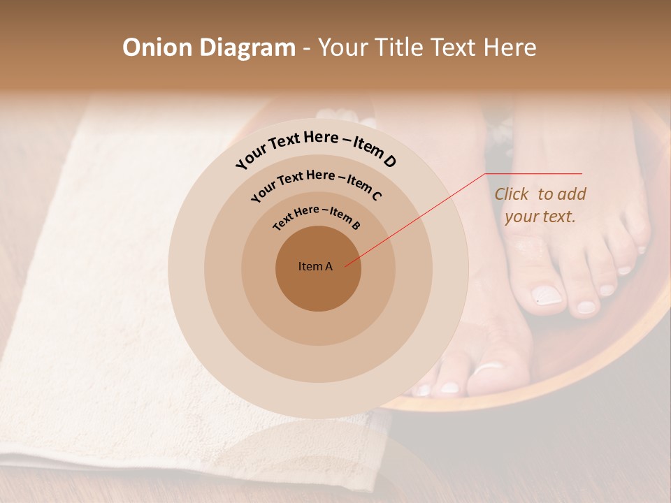 Relaxing Bath For Feet - Beauty Treatment PowerPoint Template