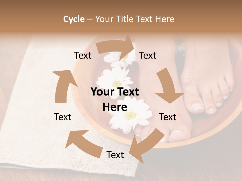Relaxing Bath For Feet - Beauty Treatment PowerPoint Template