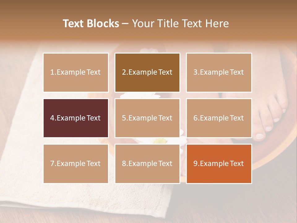 Relaxing Bath For Feet - Beauty Treatment PowerPoint Template