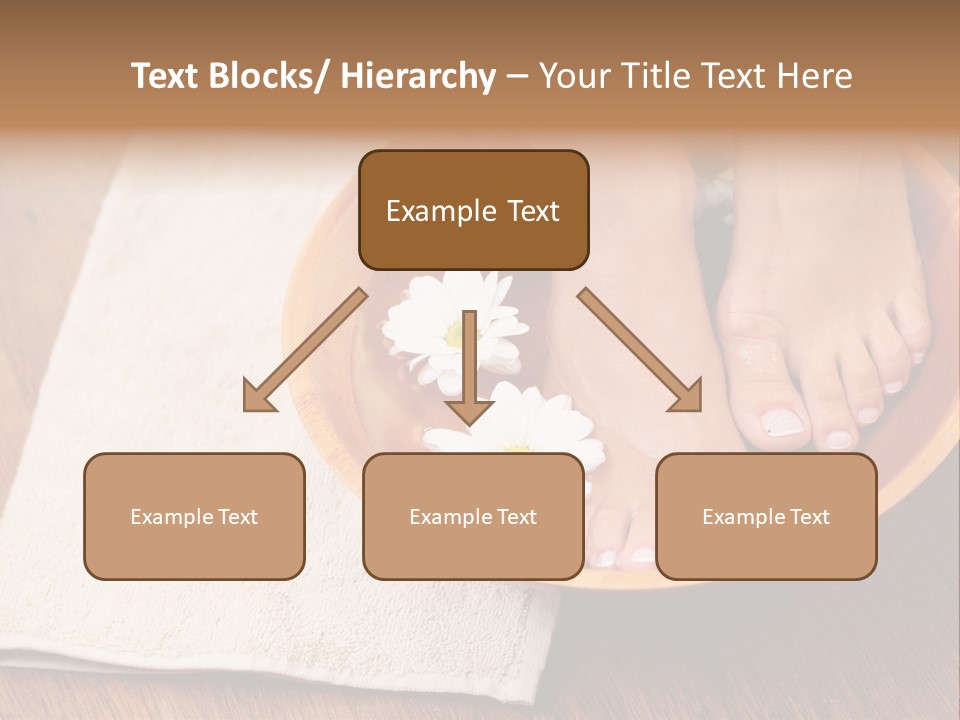 Relaxing Bath For Feet - Beauty Treatment PowerPoint Template