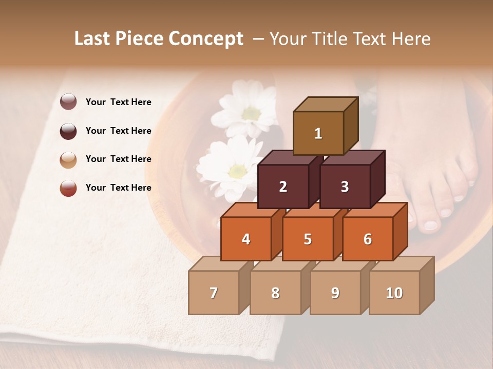 Relaxing Bath For Feet - Beauty Treatment PowerPoint Template