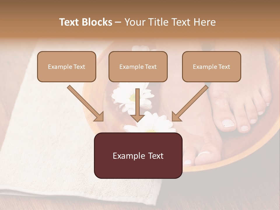 Relaxing Bath For Feet - Beauty Treatment PowerPoint Template