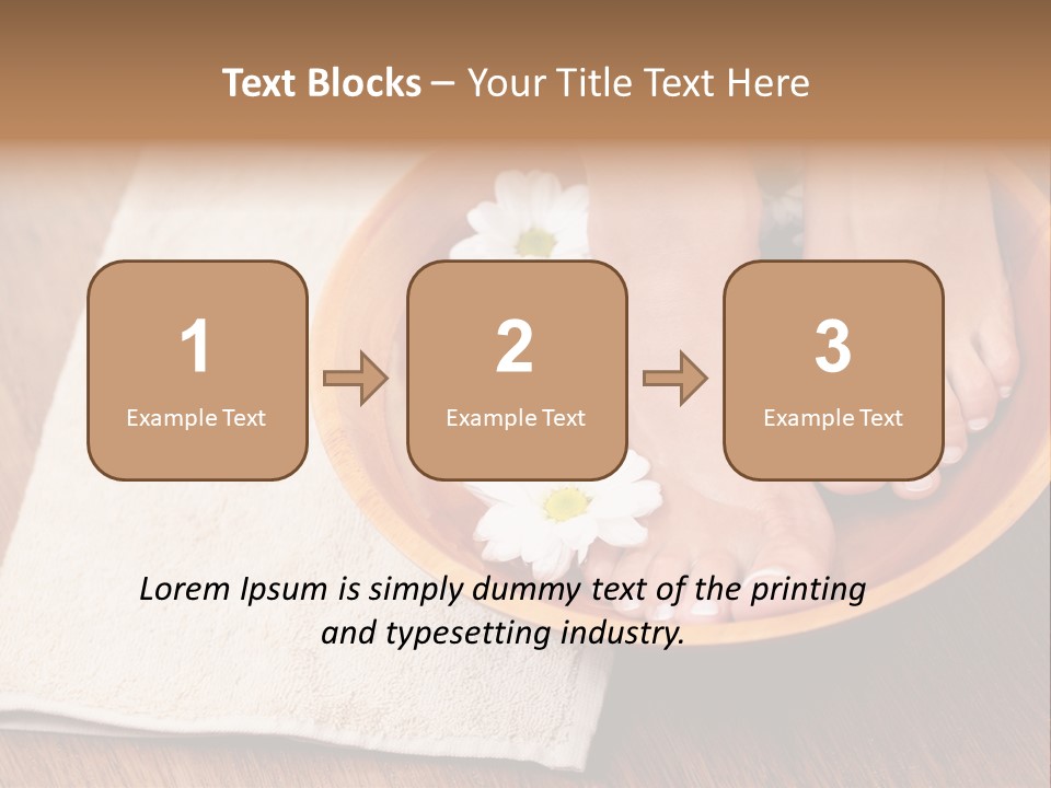 Relaxing Bath For Feet - Beauty Treatment PowerPoint Template