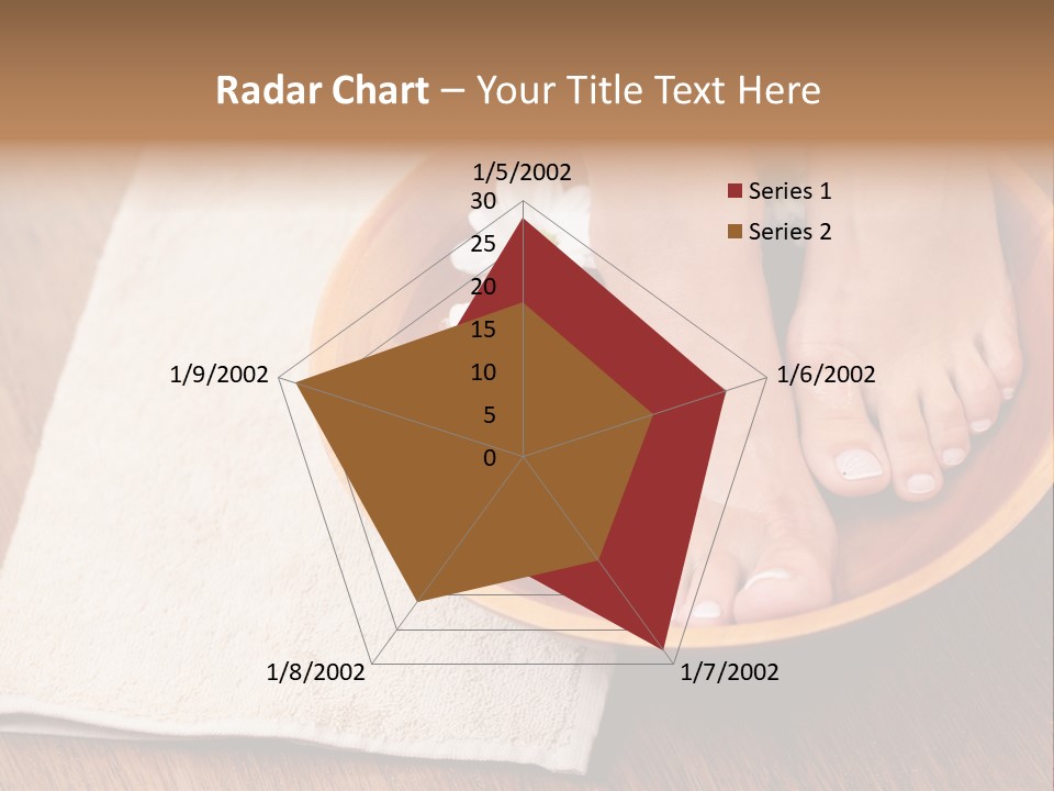 Relaxing Bath For Feet - Beauty Treatment PowerPoint Template
