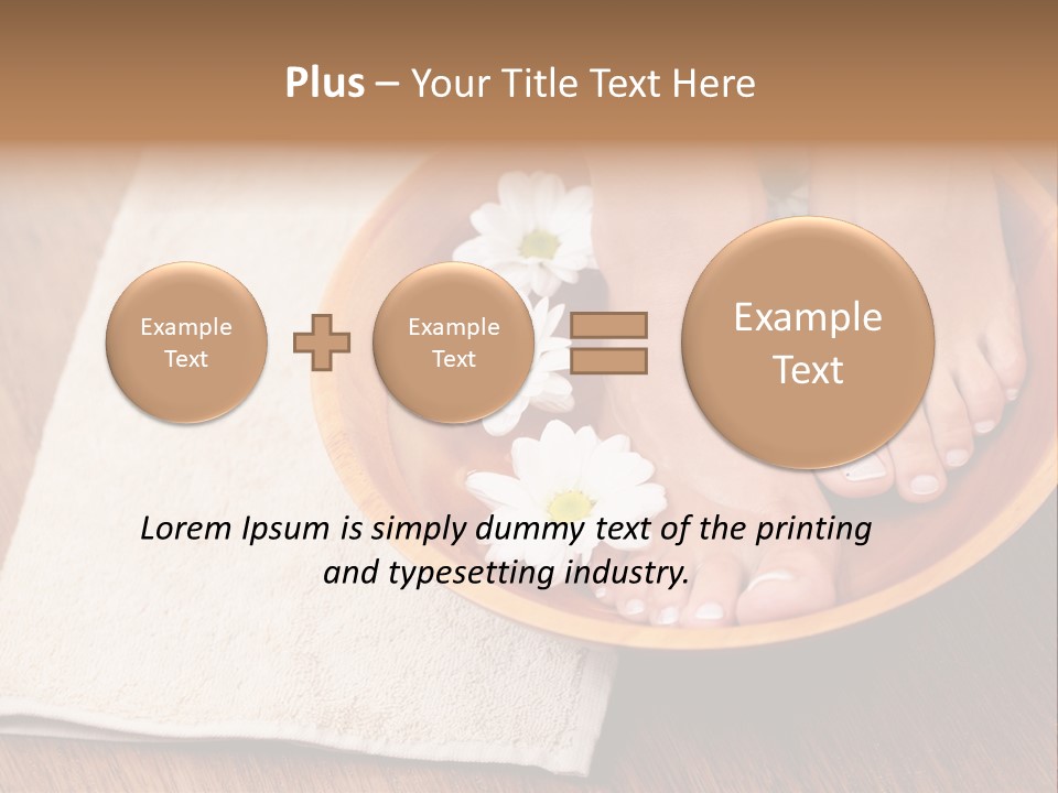 Relaxing Bath For Feet - Beauty Treatment PowerPoint Template