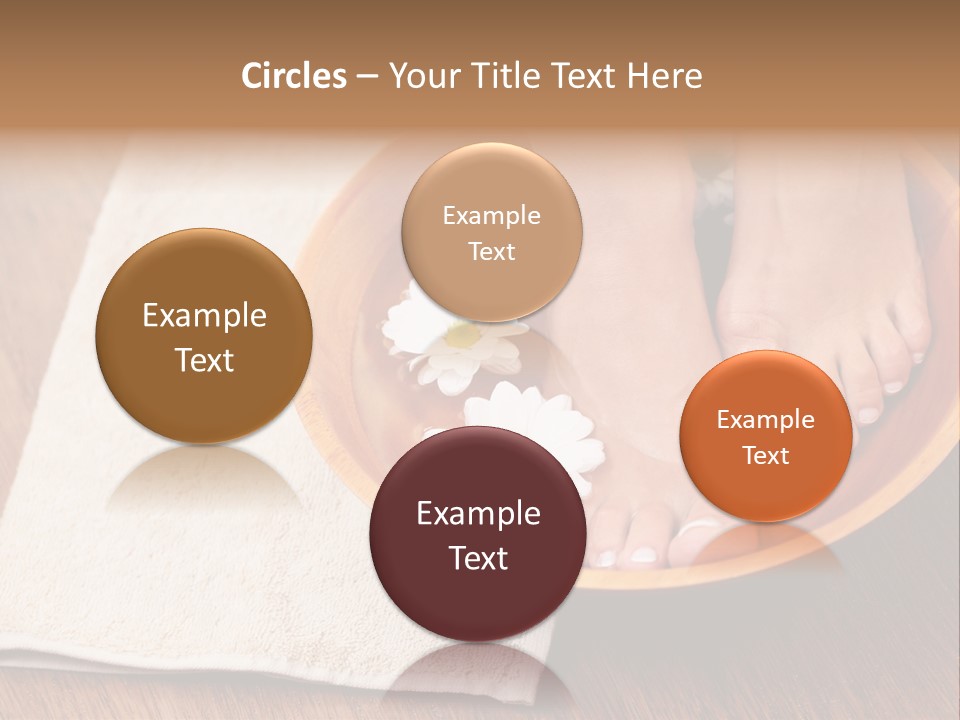 Relaxing Bath For Feet - Beauty Treatment PowerPoint Template