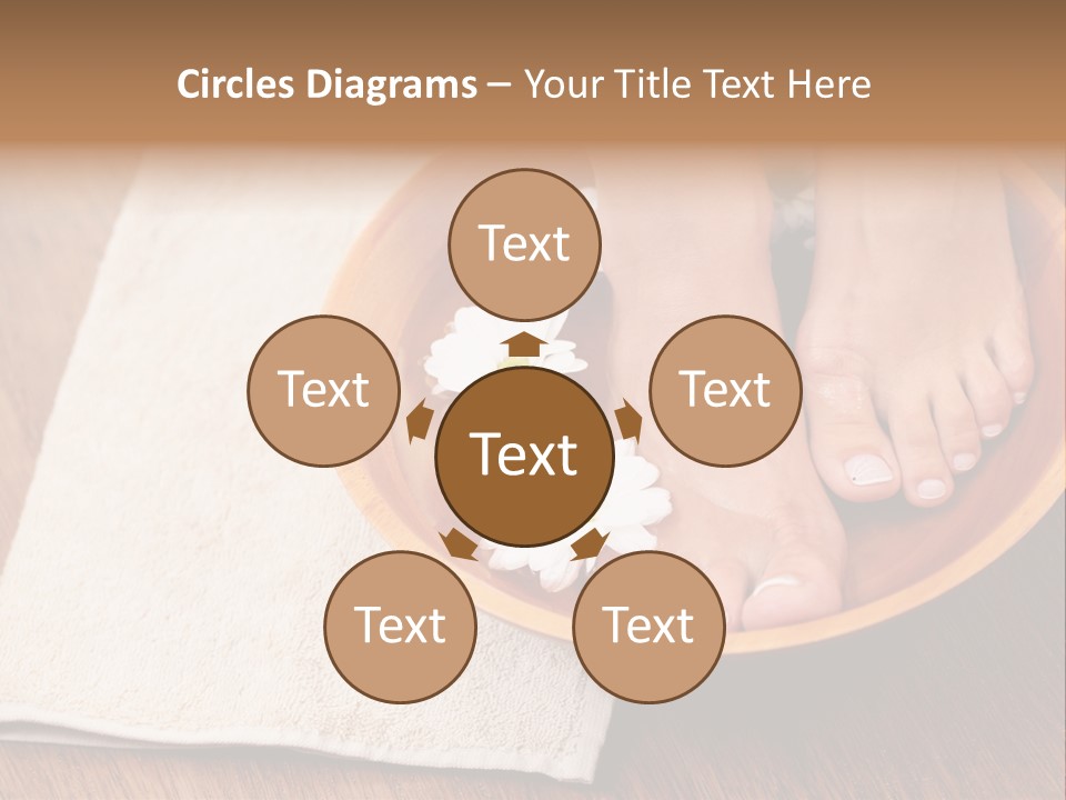 Relaxing Bath For Feet - Beauty Treatment PowerPoint Template