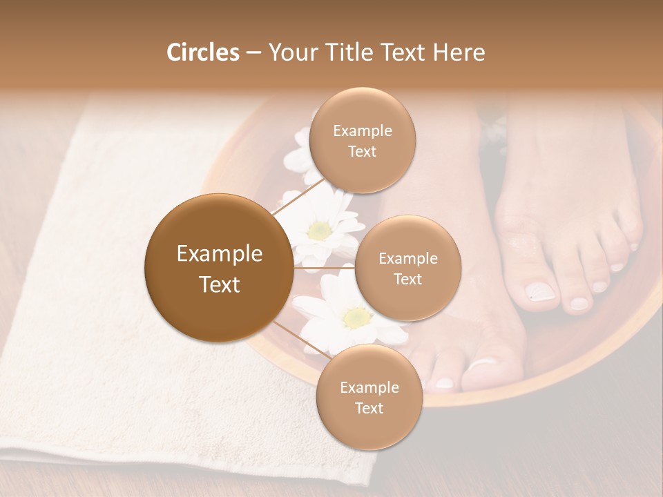 Relaxing Bath For Feet - Beauty Treatment PowerPoint Template