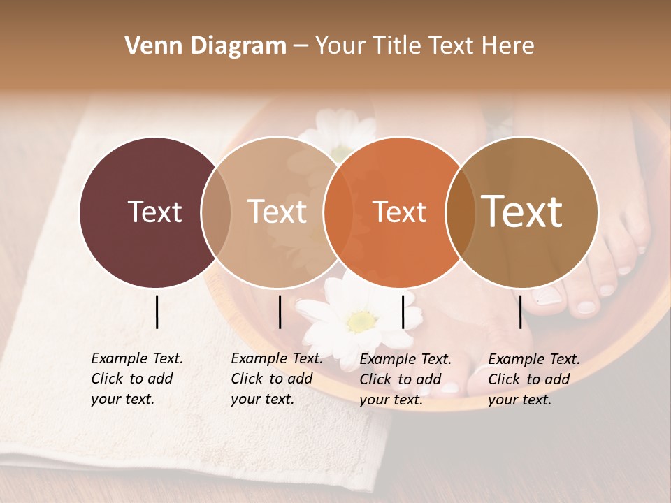 Relaxing Bath For Feet - Beauty Treatment PowerPoint Template